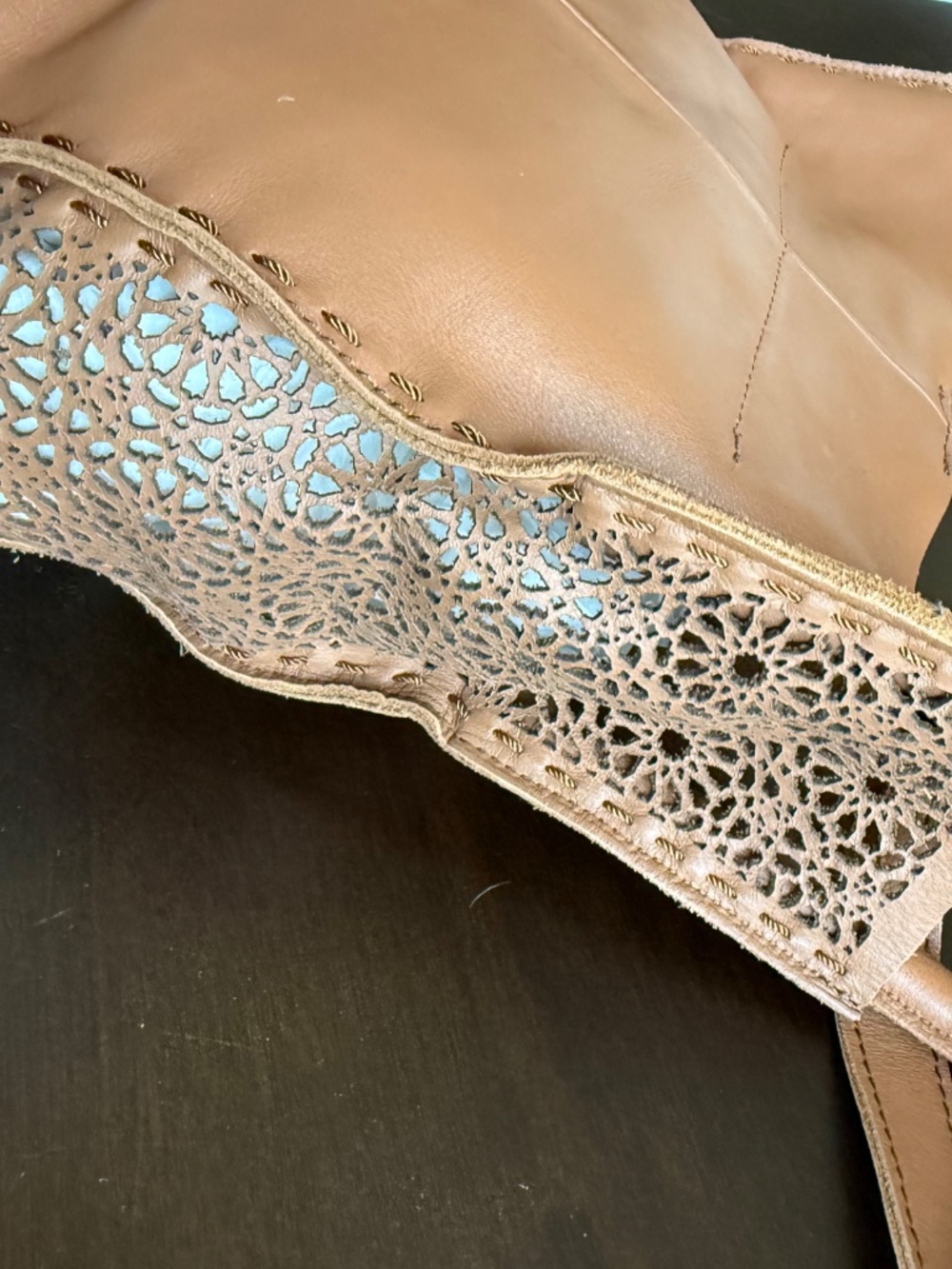 The Sak Los Feliz leather crossbody with laser cutouts. - Picture 9 of 16